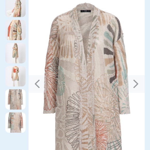 *NWT* IVKO coatigan with sea shell motif (size EU 36/38) - Picture 1 of 14